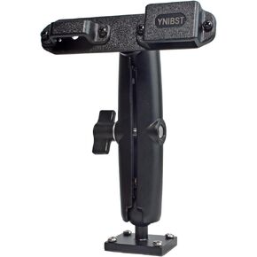 Handheld Radio&Speaker Microphone Holder,Drill Base Mount W/Self-Tapping Screws Adhesive Back,for Motorola Talkabout Midland BaoFeng Icom Portable Walkie Talkies