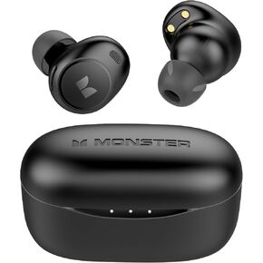 Monster Wireless Earbuds, Touch Control Bluetooth Earphones with Charging Case, Lightweight in-Ear Headphones, Built-in Microphone, IPX6 Waterproof, Fast Charging Sports Bluetooth Headset