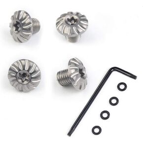 Cool Hand Customized Sig P238 P938 Grips Screws, 4 Stainless Steel Screws, 4 O Rings, T10 Torx Key, Silver S-1-S