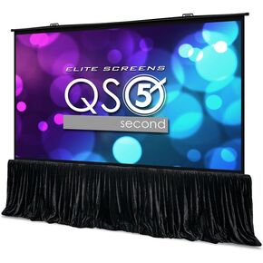 Elite Screens QuickStand 5-Second Series, 180-INCH 16:9, Manual Pull Up Projector Screen, Movie Home Theater 8K / 4K Ultra HD 3D Ready, 2-YEAR WARRANTY, QS180HD