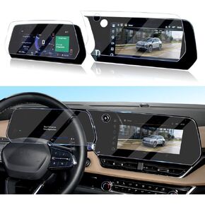 for 2025 Chevy Equinox Screen Protector 11.3 Inch & 11 Inch Touchscreen 2025 Chevy Equinox LT/RS/ACTIV Accessories Ultra Clear Tempered Glass Anti Scratch Fingerprints