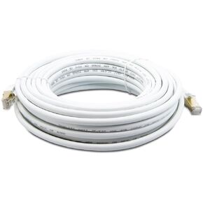 Triplett 10' White CAT7 SF/FTP P26AWG Stranded Patch Cable (CAT7-10WH)