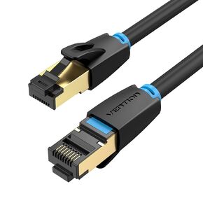 VENTION Cat 8 Ethernet Cable 50ft Cat8 High Speed Internet Network Patch Cord with Gold Plated RJ45 Connector Professional LAN Cable Heavy Duty Waterproof Compatible for Router Patch Pane Modem PS5