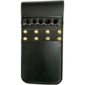 Back Pocket Arrow Quiver Horse Leather Pocket Quiver for Holding 6 Pieces Arrows (Black)