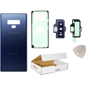 Replacement Compatible with Samsung Galaxy Note 9 N960 Note9 - Back Glass Door Housing Cover with Rear Camera Lens and Opening Tool (Ocean Blue)
