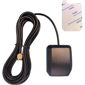 Dixingtek Waterproof SMA Male Connector 3 Meters Cable Active GPS Antenna LNA Gain 28dB Supply 3-5V DC with Magnetic Base and Adhesive Fixation Navigation Antenna Vehicle GPS Antenna