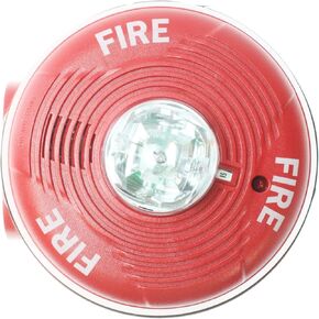 System Sensor PC2RK Ceiling-Mount Outdoor Horn Strobe W/Backbox, 12/24V, Red
