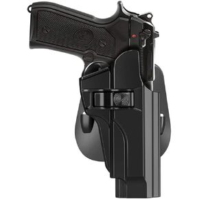 Beretta 92 92FS M9 M922 Holster, OWB Holster Tactical Outside Waistband Paddle Holster Holder,Right-Handed