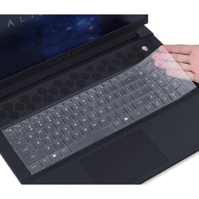 Keyboard Cover Skin for 2024 2023 Dell Alienware X16 R2 16 Inch & Alienware X16 R1 16 Inch Gaming Laptop, Dell Alienware X16 Keyboard Protector - TPU