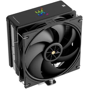 Thermalright Assassin X 120R Digital Black CPU Air Cooler, 2000RPM Speed,4 Heatpipes, 12cm Quiet PWM Fan CPU Cooler, Digital Screen Top Cover,for AM4/AM5,Intel LGA1700/1851/1150/1151/1200, PC Cooling