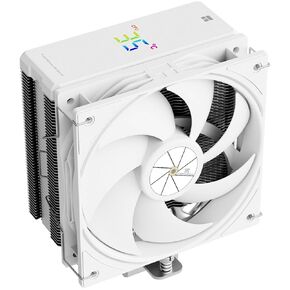 Thermalright Assassin X 120R Digital White CPU Air Cooler, 2000RPM Speed,4 Heatpipes, 12cm Quiet PWM Fan CPU Cooler, Digital Screen Top Cover,for AM4/AM5,Intel LGA1700/1851/1150/1151/1200, PC Cooling