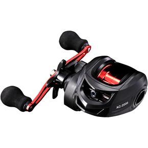 Rooblinos AC Baitcasting Fishing Reel Lightweight Aluminum Spool Fishing Reel 17.6Lbs Max Drag Magnetic Braking System 6.3:1 High-Speed Gear Ratio Saltwater Freshwater Baitcaster Reel