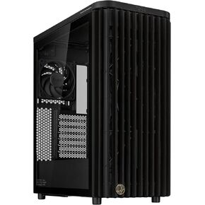 ASUS ProArt PA401 Wood Edition ATX Mid-Tower Case – Tempered Glass, FSC-Certified Wooden Front Panel, Dual 160mm Fans, Power & Reset Button Lock, USB-C 20Gbps, Detachable PSU Bracket