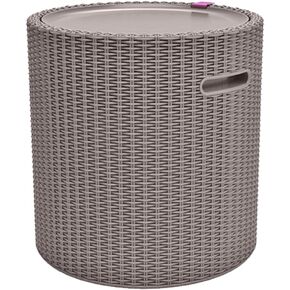 Keter Cool Side Table Cooler 3 in 1 Outdoor Patio Table and Ice Chest Storage, Ideal Hot Tub Table, Decor and Outdoor Patio Bar, Portable Bar
