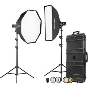 Westcott FJ400 II Strobe 2-Light Location Hard Case Kit with FJ-X3 M Universal Wireless Trigger