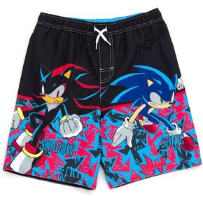 SEGA Sonic The Hedgehog Knuckles Tails Swim Trunks Bathing Suit Toddler to Big Kid