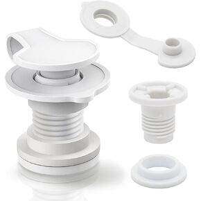 Cooler Drain Plug Replacement for Coleman Xtreme 1" Shaft Length Cooler Drain Plug Assembly Cooler Drain Plug Replacement Kit Cooler Parts f Part Number: R5214D607G, Cooler Parts Fits Most Cooler