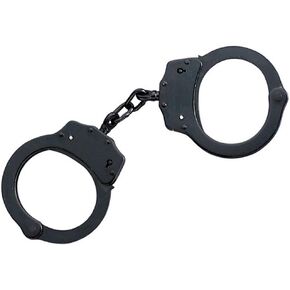 Snake Eye Tactical Double Lock Steel Police Edition Professional Grade Handcuffs (Black)