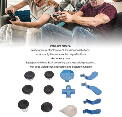 تتضمن مجموعة أزرار الإبهام المعدنية لـ One Elite Series 2 ، 13 في 1 أزرار استبدالها 12 × Pushbuttons1 X Pick 1 X Storage Bag (Blue) in Saudi Arabia