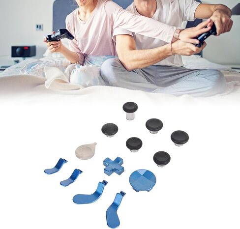 تتضمن مجموعة أزرار الإبهام المعدنية لـ One Elite Series 2 ، 13 في 1 أزرار استبدالها 12 × Pushbuttons1 X Pick 1 X Storage Bag (Blue) in Saudi Arabia