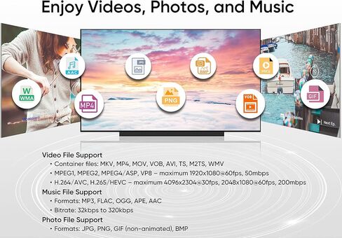 Neumi Atom يلقي 4K UHD Dongle Stick Digital Media Player ، شاشة Wi-Fi النسخ المتطابق للفيديو/الصور/الموسيقى ، دفق DLNA/UPNP ، يقرأ محركات أقراص USB وبطاقات SD Micro ، HEVC/H.265 4K/30FPS ، HDMI (متجدد) in Kuwait