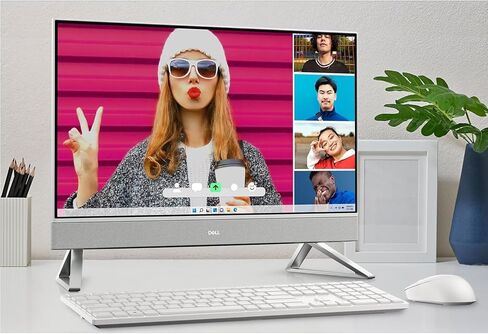 Dell Inspiron 24 5430 All in One Desktop ، 24 "FHD IPS Touchnes ، Intel 7 Processor (10 cores) ، 16GB RAM ، تخزين 1 تيرابايت (512 جيجا بايت SSD + 512 جيجا بايت خارجي) ، WiFi 6E ، قارئ بطاقة SD ، MS & KB ، ورب 11 in Kuwait