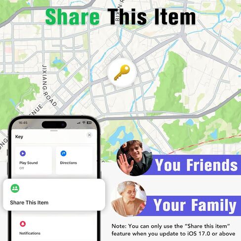 مكتشف عنصر تعقب العلامة الجوي ، متوافق مع Apple Find My App (iOS فقط) مناسب للأمتعة ، والأكياس ، والمحافظ ، وحقائب الظهر ، ومكتشف المفاتيح ، و 2 أسود in Saudi Arabia