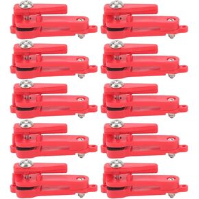 Pissente Heavy Tension Snap Release Clips, Pack of 10 Lightweight Portable Padded Release Clips Trolling Clips Replacement Snap Weight Release Clips for Offshore Fishing Applications