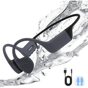 Bone Conduction Headphones, IPX8 Waterproof Bluetooth 5.4 Open Ear Headphones with 32G MP3 Memory for Swimming, Running, Cycling - Swimming Headphones Underwater (Modern)