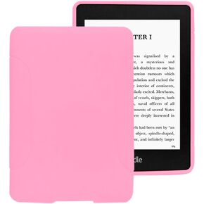 Case for All-New Kindle Paperwhite (12th Generation, 2024 Release) - Slim Fit TPU Gel Protective Cover Case for All-New Kindle Paperwhite E-Reader 7" (Pink)