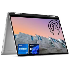 Dell Inspiron 16 "7630 Business Convertible 2-in-1 Laptop ، FHD+ Touchcreen ، Intel Core I7-1360P ، 16GB DDR5 RAM ، 1TB PCIE SSD ، قارئ بطاقة SD ، Lacklit KB ، HDMI ، Wi-Fi 6 ، W11p ، Silver
