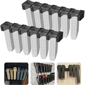 Magazine Mount Holder for Glock 17 19 22 23 26 31 32 33 34 Mags,Pistol Mag Wall Display Storage Organization System,Gun Safe Wall Garage,Glock Magazine Mount
