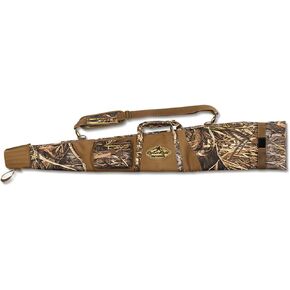Rig'Em Right Waterfowl 53" Full Choke Water Repellant Floating Gun Case with Thick Flotation, Metal Hardware, and Padded Adjustable Shoulder Strap (Mossy Oak Habitat)