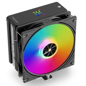 Thermalright Assassin X 120R Digital ARGB Black CPU Air Cooler, 2000RPM Speed,4 Heatpipes, 12cm Quiet PWM Fan CPU Cooler, Digital Screen Top Cover,for AM4/AM5,Intel LGA1700/1851/1150/1151/1200