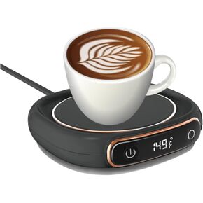 Coffee Mug Warmer, Cup Warmer with Auto Shut Off, Fast Bottle Warmers for All Bottles，3 Temp Settings, Multifunctional Bottle Warmer for Coffee, Beverage, Milk, Tea, Coffee Warmer Plate,Black
