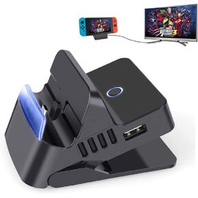 Switch HDMI TV Dock Compatible with Nintendo Switch and Switch OLED, Replacement Switch Dock with c Charging and HD TV HDMI Adapter for Nintendo Switch and Switch OLED