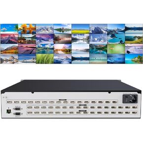 4K ICUIXIAN HDMI Matrix 16x32 4K@30Hz Rackmount 16x32 HDMI Matrix Switch Supports EDID、HDCP、Web GUI、RS232、IR、Dolby Digital、DTS-HD Main Audio Transmission （16 Inputs/32 Outputs HDMI Matrix Switcher）