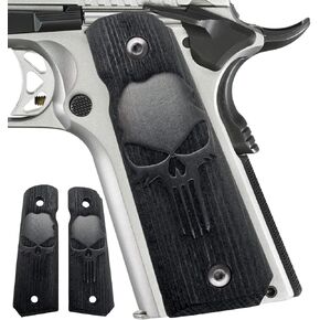 for 1911 Grips, 1911 Punisher, Handgun Grips, Walnut Wood, Full Size 1911 (Government/Commander) Punisher,1911 Accessories, 1911, Handmade Grips Different Models