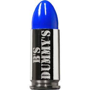 B's Dry Fire Snap Caps - Dummy 9mm Luger Training Caps (5 Pack) (Blue Nickel)