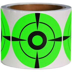 Remarkable Green Target Stickers (3" Qty 250pcs) - Premium Self Adhesive Targets for Shooting - Round Paper Targets - Fluorescent Green