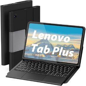 Keyboard Case Touch for Lenovo Tab Plus 11.5" 2024 (ZADX0088US), Bluetooth Keyboard with Trackpad & Twill Cover Case for Lenovo Tab Plus Keyboard, Work with Official Kickstand