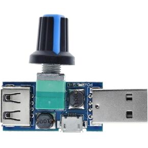 4V-12V 5W XY-FS USB Fan Stepless Governor USB Fan Speed Controller Multi-Gear Auxiliary Cooling Tool Fan Motor Speed Controller