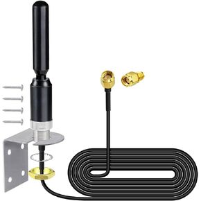 Bingfu 4G LTE SMA Antenna Wall Mount Copper Rod Antenna - Compatible with Spypoint Link Micro Covert Spartan Stealth Cam Tactacam Muddy Cellular Trail Camera Hunting Wildlife Cam Router Gateway