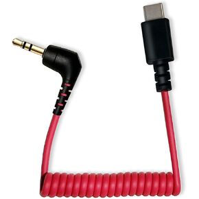 QJYTH Microphone Adapter Compatible with Rode Wireless Go 2/Pro/ME, USB C to 3.5mm TRS Mic Patch Cord Adapter Compatible with iPhone 15,16,Android with Hollyland Lack/M1/M2 and More External Mic