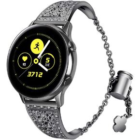 متوافق مع Samsung Galaxy Watch 3 45 مم شريط للنساء ، 22 مم فرقة مشاهدة فرقة Watch Slim Bling Diamond Bracelet Bracelet Bracelet لـ Samsung Galaxy Watch 46 مم/تروس S3 in Kuwait