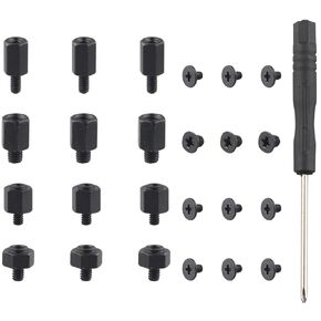ZDE 24PCS M.2 SSD Screws Kit NVMe M.2 SSD Mounting Screws Computer Motherboard Screws Components Compatible with Asus MSI Gigabyte ASRock Motherboard and Raspberry Pi