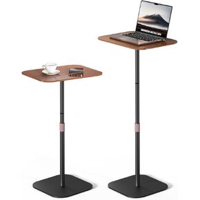 Viozon Floor Laptop Stand for Bed,Laptop Table,Small & Portable Standing Desk with Adjustable Height 26,7"-37.8",Quick Installation for Office,Conference Room,Living Room,Home Office,Bed/Sofa Side