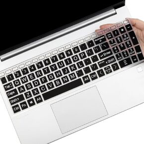 Large Print Keyboard Cover for 2024 2023 HP 15.6 Laptop 15-fc 15-fd Series/HP Pavilion 15t 15z 15-eg 15t-eg 15-er 15-eh 15z-eh Series HP 15.6 inch Laptop Keyboard Protector Cover Skin