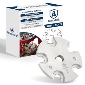 #16 Shell Plate, Compatible with Hornady Lock-N-Load Progressive Reloading Press, Smooth Operation for Reliable Caliber Changes