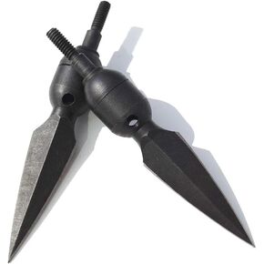 Traditional Metal Broadheads Screw in Archery Whistle Arrow Tips Points Replacement Hunting Arrow Tips for Hunting Shooting 6 Pack